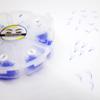 6D Color Lashes, 1000 Premade Volume Fans, Eyelash Extension. Handmade! (D Curl, Blue) view 4