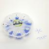 6D Color Lashes, 1000 Premade Volume Fans, Eyelash Extension. Handmade! (C Curl, Blue) view 4