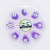 6D Color Lashes, 1000 Premade Volume Fans, Eyelash Extension. Handmade! (C Curl, Violet) view 1