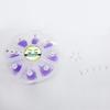 6D Color Lashes, 1000 Premade Volume Fans, Eyelash Extension. Handmade! (C Curl, Violet) view 4
