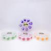 6D Color Lashes, 1000 Premade Volume Fans, Eyelash Extension. Handmade! (D Curl, Violet) view 3