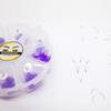 6D Color Lashes, 1000 Premade Volume Fans, Eyelash Extension. Handmade! (D Curl, Violet) view 4