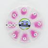 6D Color Lashes, 1000 Premade Volume Fans, Eyelash Extension. Handmade! (D Curl, Pink) view 2