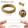 200Pcs Kids Hair Ties, 1 Inch Cotton Baby Hair Ties for Girls, Brown Seamless Elastic Bands Stocking Stuffers for Kids view 2