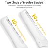 Dermaplaning Tool for Face Exfoliation, with 20 Replaceable Blades, Facial Shaver/Eyebrow Razor, Peach Fuzz Removal Eyebrow Shaper for Women, Easy to Use Dermaplaner Help Exfoliate and Smooth Skin view 2