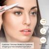 Dermaplaning Tool for Face Exfoliation, with 20 Replaceable Blades, Facial Shaver/Eyebrow Razor, Peach Fuzz Removal Eyebrow Shaper for Women, Easy to Use Dermaplaner Help Exfoliate and Smooth Skin view 4