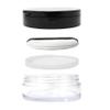 Honbay Capacity 20g(0.7oz) Empty Reusable Makeup Powder Container with Sponge Powder Puff, Sifter and Mirror, Plastic Loose Powder Compact Container, Refillable Powder Box Case (Black) view 3