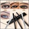 Black & White eye liners Gel pencil for women, White Highlighter Eye Liner Pencil,Matte waterproof Long Lasting Smooth formula Eye Liner Eyeshadow Makeup Pencil, with Sharpener,Gift Set for Women view 3