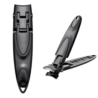 ANGUOEY Ultra-Thin Portable Nail Clippers,Stainless Steel Nail Clippers,Mini Travel Fingernail Clippers Toe Nail Clipper,Prevent Nail Splits and Ingrown Toenails (1pcs)