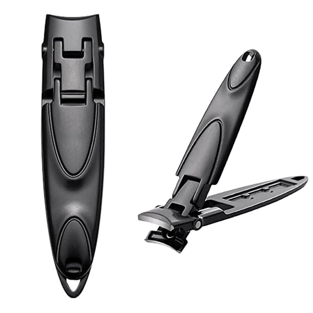 ANGUOEY Ultra-Thin Portable Nail Clippers,Stainless Steel Nail Clippers,Mini Travel Fingernail Clippers Toe Nail Clipper,Prevent Nail Splits and Ingrown Toenails (1pcs)
