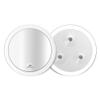 15X Magnifying Mirror -Snowflakes 6-Inch Round Makeup Mirror with Suction Cups for Easy Mounting - Ideal for Makeup, Eyeliner Application, Tweezing, Blackhead & Blemish Removal -Travel-Friendly view 2