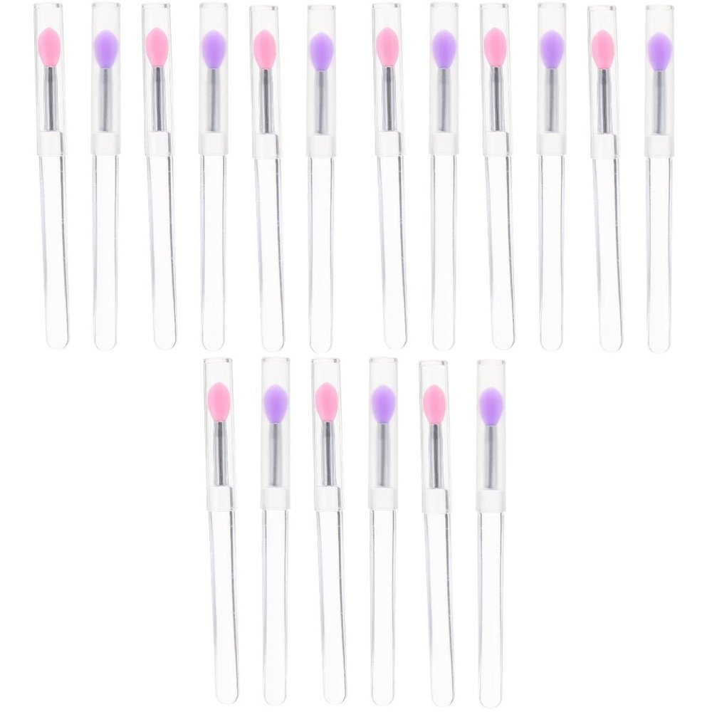 Beaupretty 18pcs Silicone Applicator Brush Spoolies Lip Masks Skincare Makeup Tool Eyeshadow Applicator Lip Brush Makeup Accessory