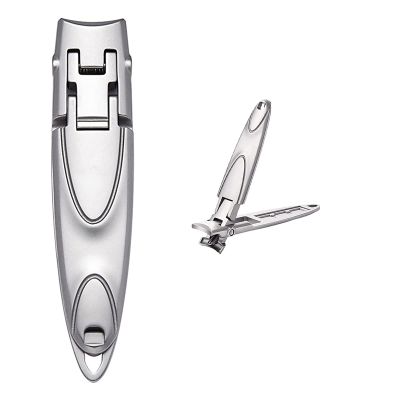ANGUOEY Ultra-Thin Portable Nail Clippers,Stainless Steel Nail Clippers,Mini Travel Fingernail Clippers Toe Nail Clipper,Prevent Nail Splits and Ingrown Toenails (1pcs)