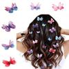 BBRATS 6 Pcs Butterfly Hair Clips Glitter ,Hair Claw Clips , Acrylic Resin Alligator Hair Clip For Women Hair Accessories (BUTTERFLY PATTERN -1) view 1