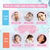 Ice Face Mask Reusable and Cold Gel Eye Mask for Puffiness, Dark Circles, Bags, Dry Eyes, Headaches, Migraines, Stress Relief - Ice Pack for Face (Pink) view 3