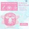 Ice Face Mask Reusable and Cold Gel Eye Mask for Puffiness, Dark Circles, Bags, Dry Eyes, Headaches, Migraines, Stress Relief - Ice Pack for Face (Pink) view 4