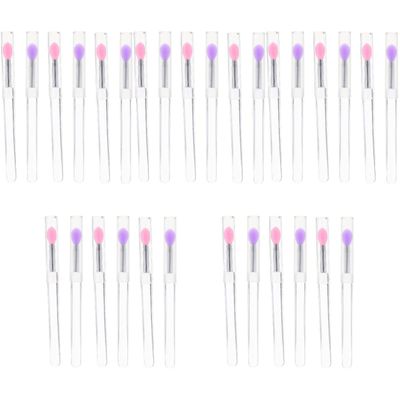 Beaupretty 30pcs Makeup Brush Silicone Lip Mask Applicator Eyeshadow Brush for Daily Professional