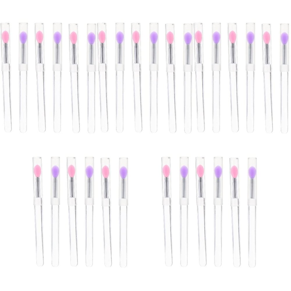Beaupretty 30pcs Makeup Brush Silicone Lip Mask Applicator Eyeshadow Brush for Daily Professional