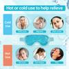 Ice Face Mask Reusable Cold Gel Mask for Puffiness/Dark Circles/Eye Bags/Dry Eyes/Headaches/Migraines/Stress Relief, Ice Pack for Face (Blue) view 3