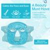 Ice Face Mask Reusable Cold Gel Mask for Puffiness/Dark Circles/Eye Bags/Dry Eyes/Headaches/Migraines/Stress Relief, Ice Pack for Face (Blue) view 4