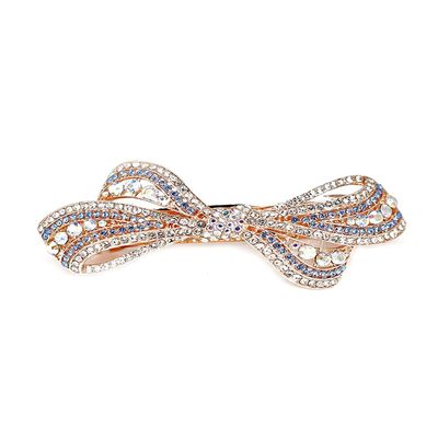 BBRATS Hair Clips for Women Hair Barrette Clips for Girls Blue Crystal Hairclips French Barrette for Girls and Women Hair Accessories.