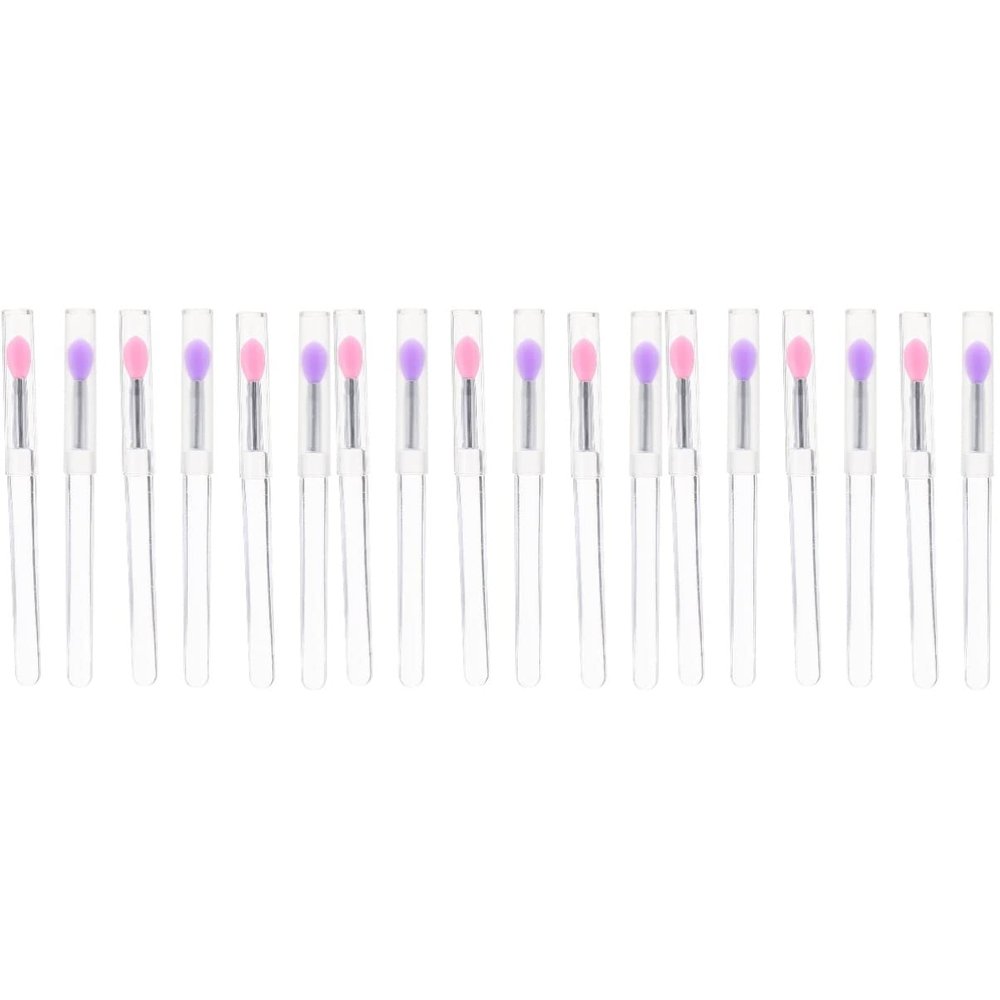 minkissy 18pcs Silicone Eyeshadow Brush Makeup Tool Lip Mask Skincare Makeup Brushes Lip Easy to Carry