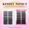 Lash Clusters 96pcs 12-18mm Individual Lashes D Curl Large Tray Wispy Cluster Lashes Mixed Length Reusable Eyelash Clusters DIY Eyelash Extension Individual Lash Extension Supplies (F2-0.07D, 12-18mm) view 2