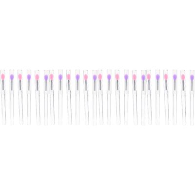 minkissy 24pcs Silicone Makeup Brush Eyeshadow Applicator and Lipstick Lip Mask Tool Soft and Sturdy for Skin Types