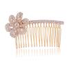 BBRATS Gold Plated Stunning and Dazzling Rhinestones Studded Floral Design Contemporary Style Hair Comb Pin/Hair Pin for Women and Girls Pack of 1 view 1