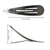 12 Pieces Snap Hair Clips for Women, Hair Barrettes 2 Inch Metal Black Hair Clip for Girls Kids Teens Hair Accessories view 2
