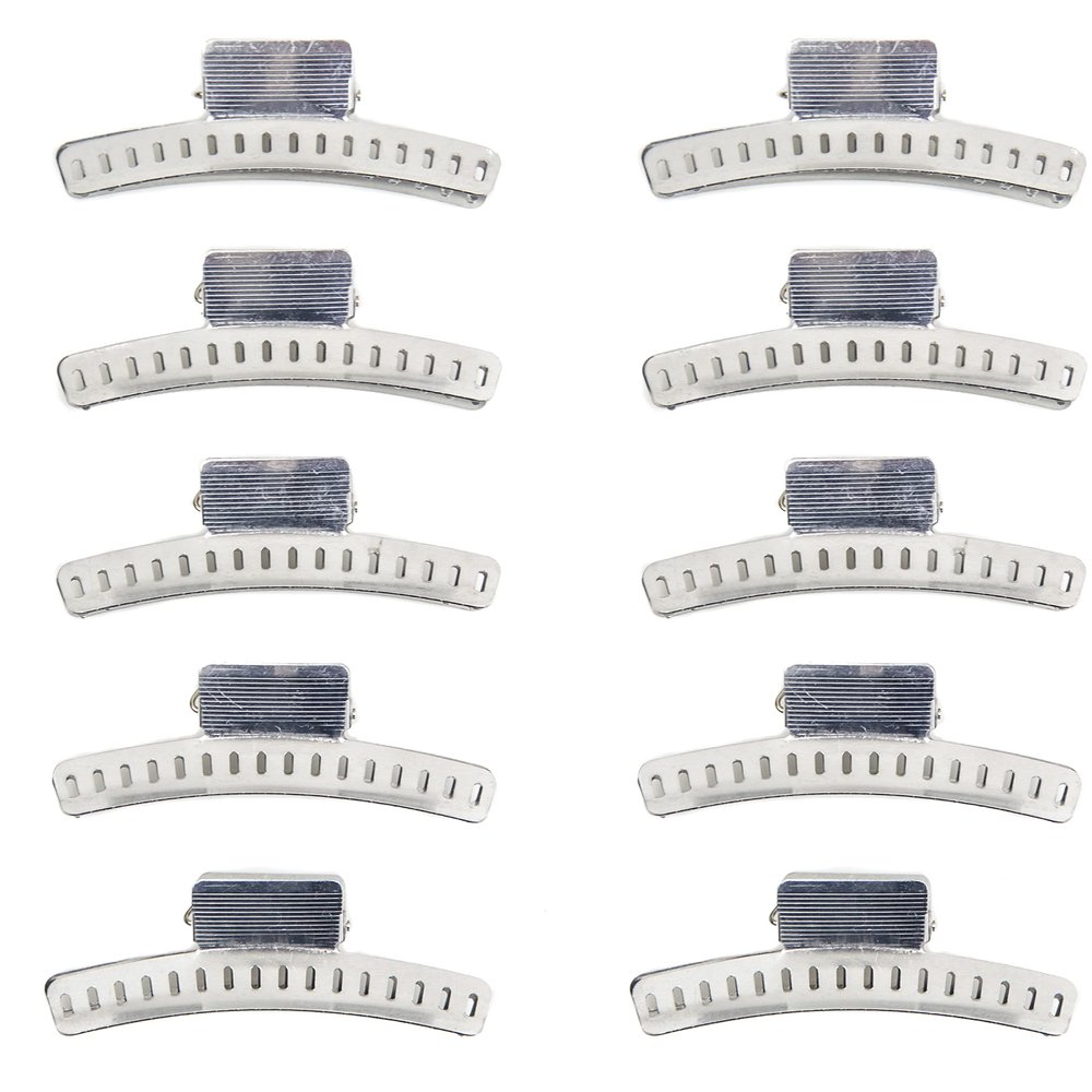 Aluminum 3 Butterfly Clips - Set of 10 - Fingerwave and Marcel Wave Setting Clamps