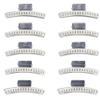 Aluminum 3 Butterfly Clips - Set of 10 - Fingerwave and Marcel Wave Setting Clamps view 1