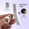 Aluminum 3 Butterfly Clips - Set of 10 - Fingerwave and Marcel Wave Setting Clamps view 2