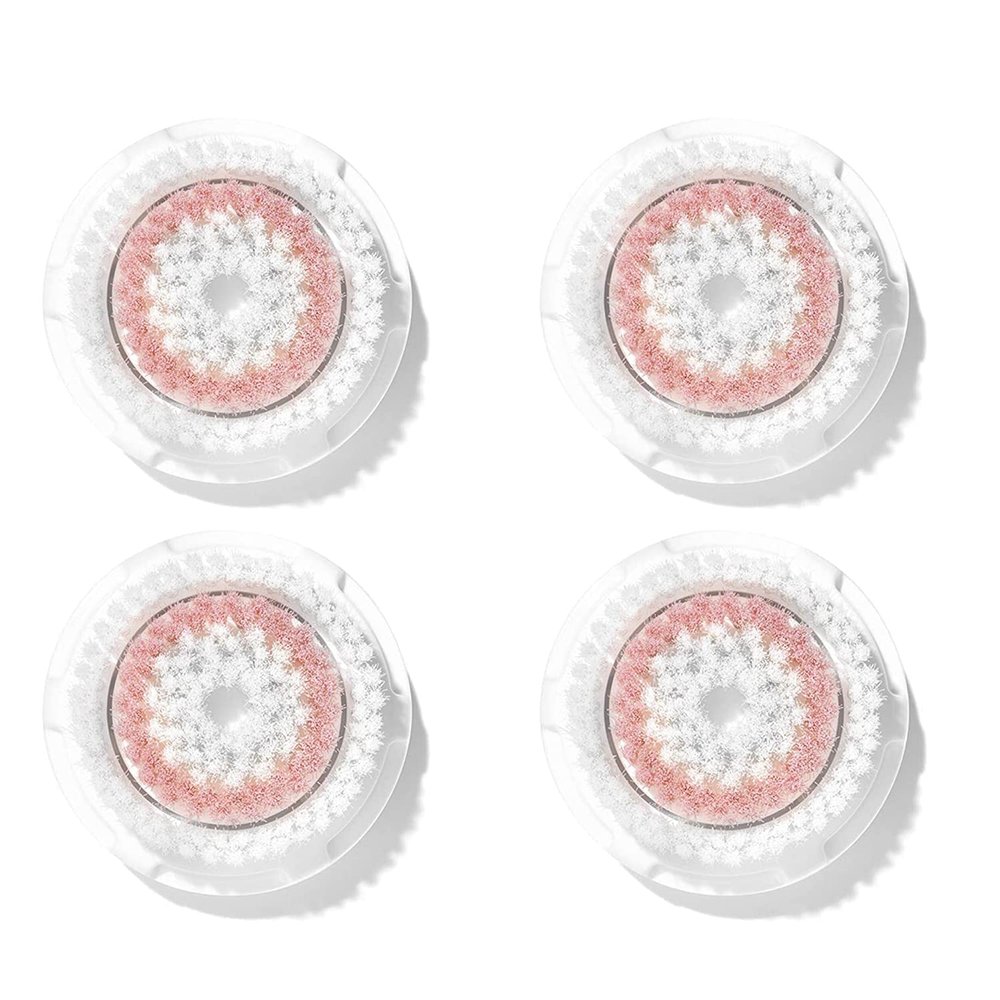 Clarisonic Radiance Facial Cleansing Brush Head Replacement Compatible with Mia 1, Mia 2, Mia Fit, Alpha Fit, Smart Profile Uplift and Alpha Fit X, 4 Count