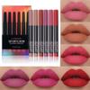 6 Pcs Matte Lipstick Set High Pigment Lip Crayon Waterproof Long Lasting Matte Lipsticks Non-Stick Cup Makeup Lipstick Crayons for Women view 1