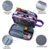 Vipdeal Kids Toiletry Bag for Girls, Travel Toiletry Bag for Little Young Girls Cosmetic Bag Makeup Bag Waterproof Hanging Wash Bag Toddler Toiletries, Butterfly Purple view 3