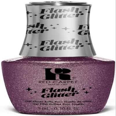 RC Red Carpet Manicure F&P Flash Glitter Gel Polish I'm Made To Sparkle, 9ml