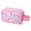Vipdeal Kids Toiletry Bag for Girls, Travel Toiletry Bag for Little Young Girls Cosmetic Bag Makeup Bag Waterproof Hanging Wash Bag Toddler Toiletries, Unicorn Pink view 1