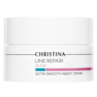 -CHRISTINA- Line Repair Satin Smooth Night Cream | Pore Minimizer Formula Night Face Cream | Rejuvenate, Nourish, and Hydrate Your Skin | Suitable for Fat, Combination, Normal Skin 50ml / 1.7 fl.oz