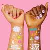 xo, Fetti Groovy Bachelorette Temporary Tattoos - 54 Foil Styles | 70's Bach Party Decoration, Bridesmaid Favor, Last Disco, Pastel Dazed Engaged view 3