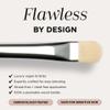 HALEYS Lid Eyeshadow Brush, Medium Flat Tapered Brush, Easy Blending and Shading for Building Eyeshadow Color, High-end Synthetic Bristles, Multi-tasking, for Cream and Powder Makeup, Vegan + CF view 4
