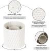 HSSPANFN Makeup Brush Holder Organizer - 360 Rotating, 5-Slot Brush Cup for Cosmetics, Lipsticks, Pens | Vanity & Desk Organizer (White) view 3