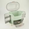 Makeup Organizer Waterproof Cosmetics Storage Box Large Capacity 30x34x20cm, Light Green view 2