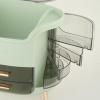 Makeup Organizer Waterproof Cosmetics Storage Box Large Capacity 30x34x20cm, Light Green view 3