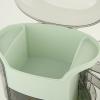 Makeup Organizer Waterproof Cosmetics Storage Box Large Capacity 30x34x20cm, Light Green view 4