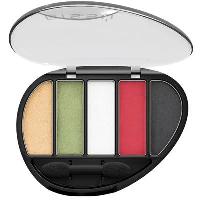 Biss Eyeshadow Pallet (Quinteto) 5 colors with Dual-ended Eyeshadow Applicator (24 Cielito Lindo)
