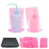 300PCS Tattoo Wash Bottle Bags,Disposable Squeeze Bottle Bags,Tattoo Supplies Accessories,Tattoo Bottle Bags for Tattoo Bottles Tattoo Supplies Tattoo Kits (Pink) view 1