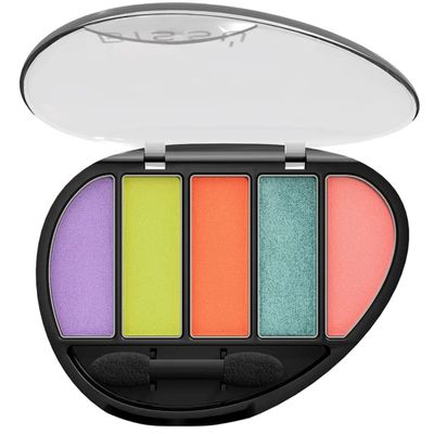 Biss Eyeshadow Pallet (Quinteto) 5 colors with Dual-ended Eyeshadow Applicator (32 Vibrando Alto)