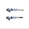 Faship A Pair Of Dark Blue Premium Rhinestone Crystal Floral Hair Clips Pins 2 Pcs view 1