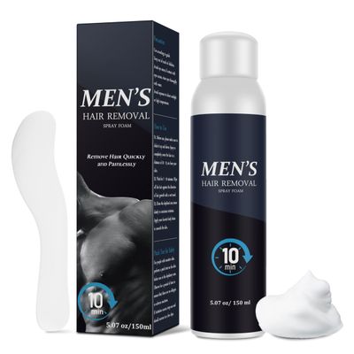 Cosmpro Hair Removal Spray Foam for Men Hair Removal Cream Effective & Painless for Underarm, Chest, Back, Legs Depilatory Cream